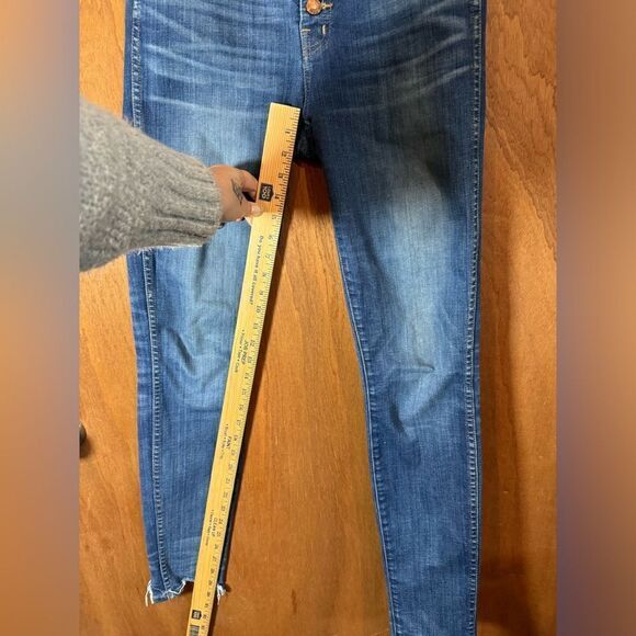 Madewell 10” High rise skinny raw hem button fly size 27t - Picture 4 of 10